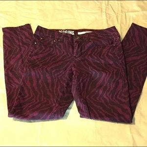 5x$25! Purple Punk Zebra Crop Jeggings (4/28)